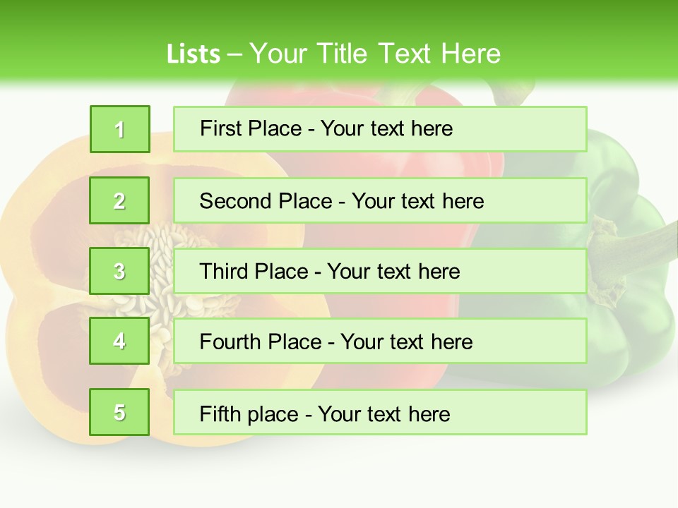Paprika Food Section PowerPoint Template