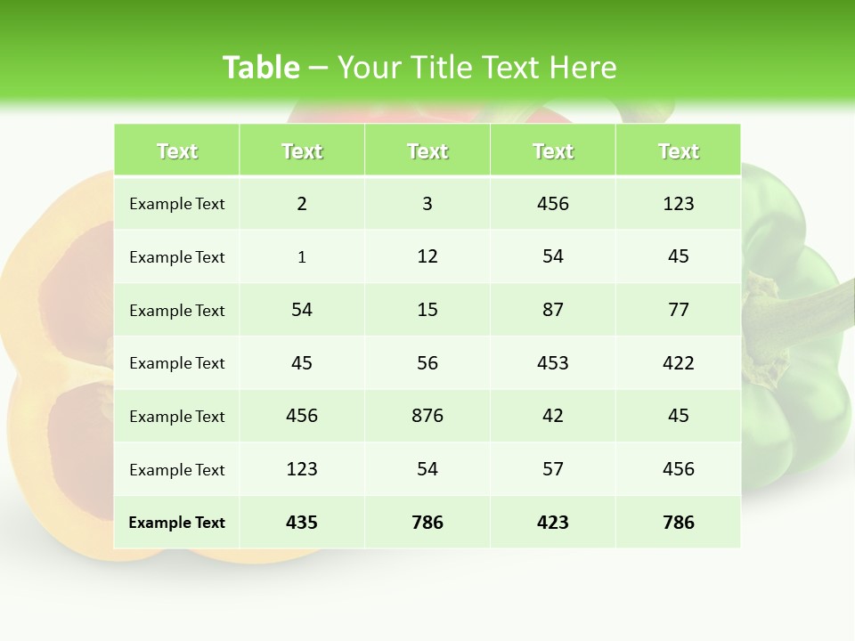 Paprika Food Section PowerPoint Template