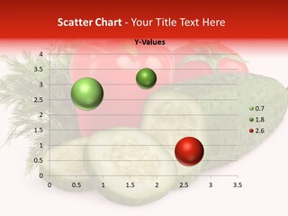 Cucumber Vegetarian Herb PowerPoint Template