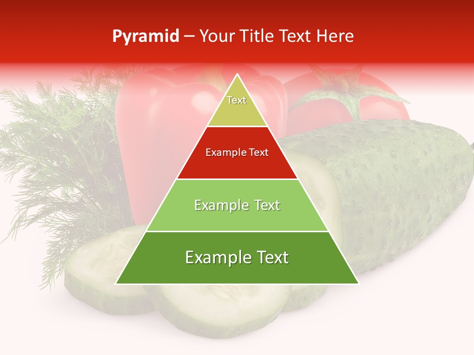 Cucumber Vegetarian Herb PowerPoint Template
