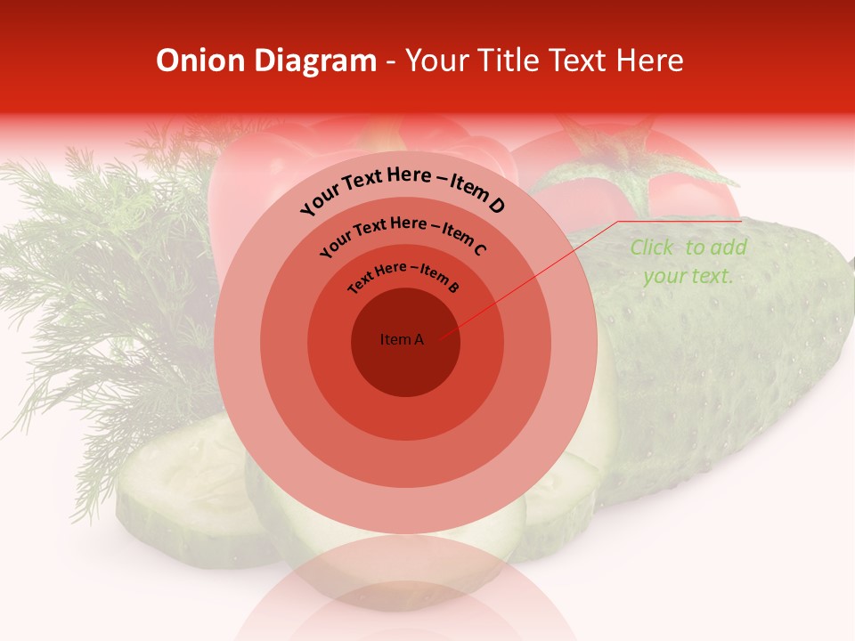 Cucumber Vegetarian Herb PowerPoint Template