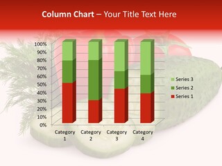 Cucumber Vegetarian Herb PowerPoint Template