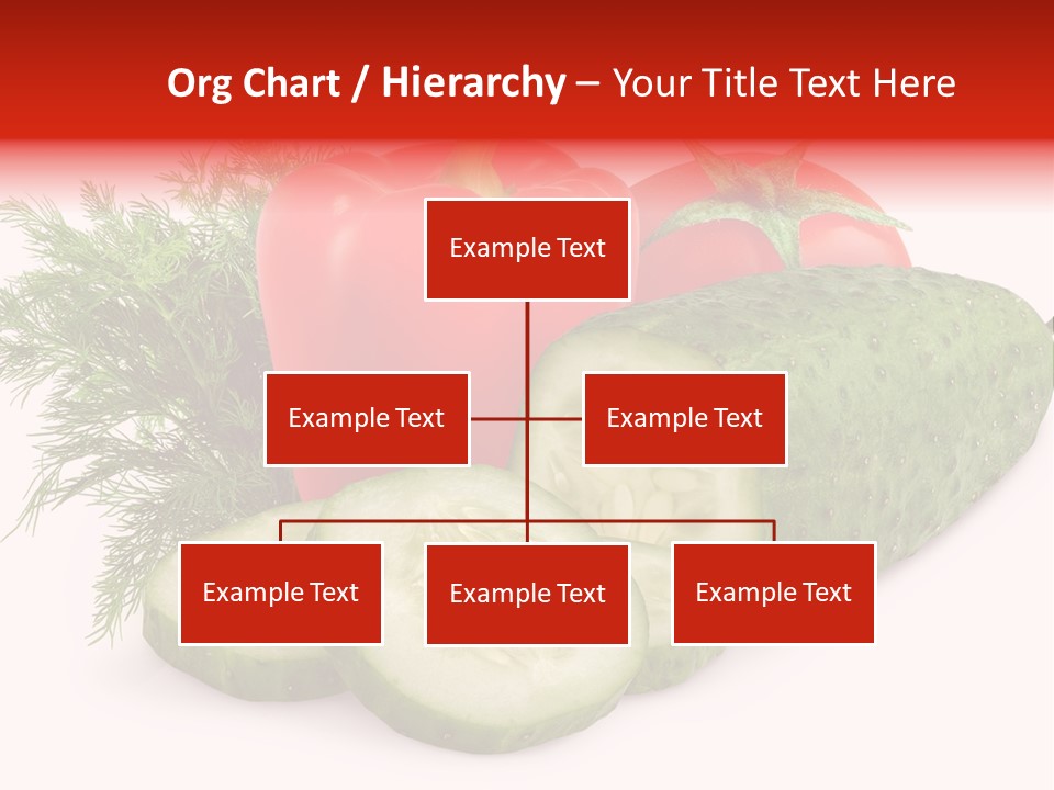 Cucumber Vegetarian Herb PowerPoint Template