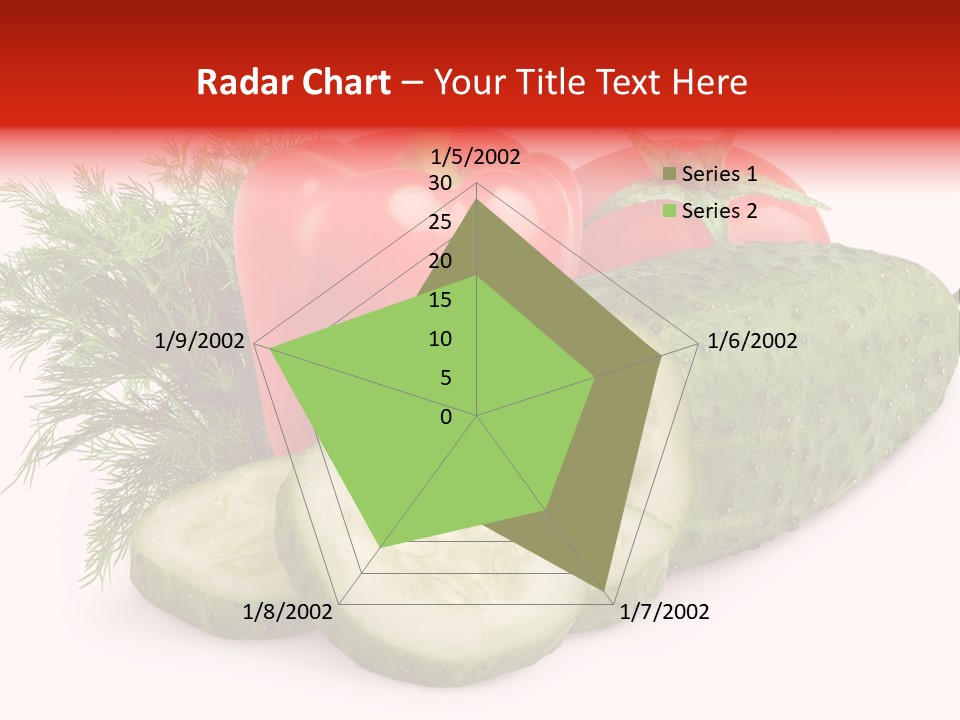 Cucumber Vegetarian Herb PowerPoint Template