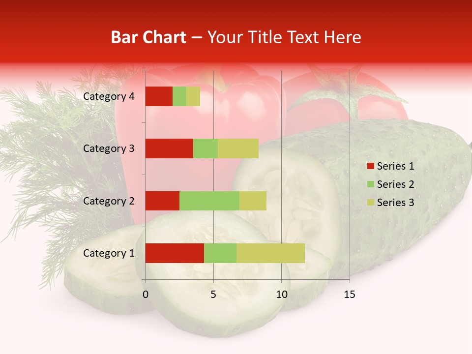 Cucumber Vegetarian Herb PowerPoint Template