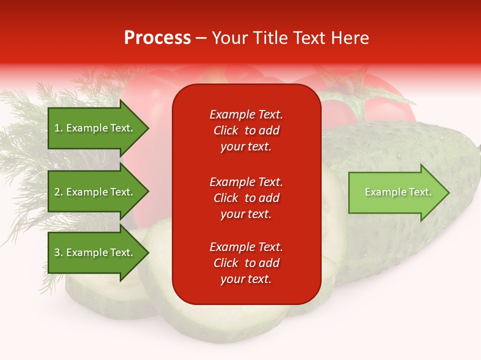 Cucumber Vegetarian Herb PowerPoint Template