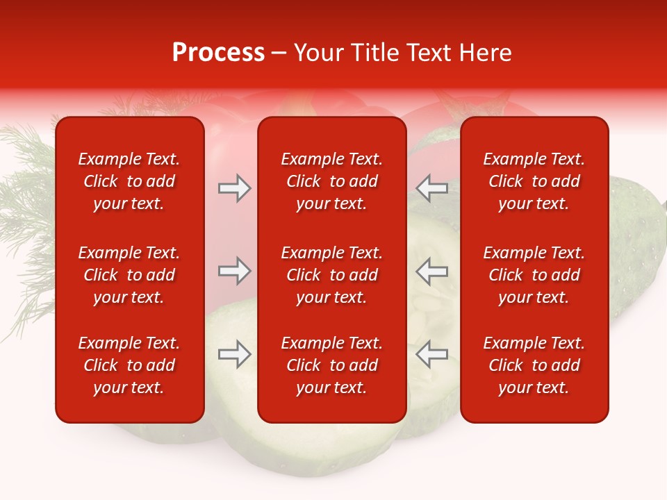 Cucumber Vegetarian Herb PowerPoint Template