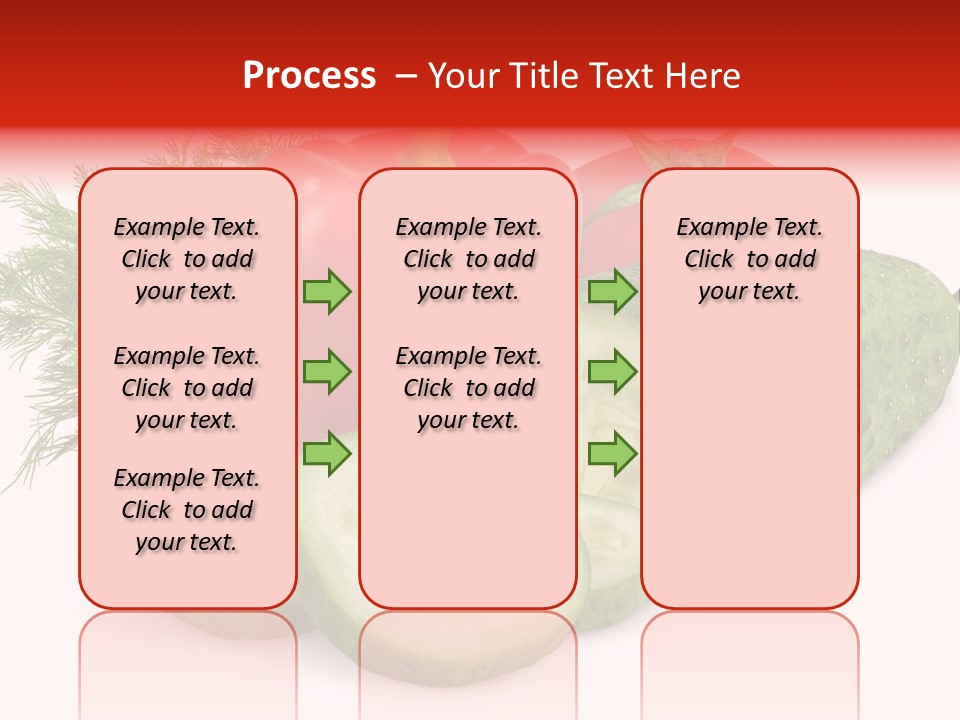 Cucumber Vegetarian Herb PowerPoint Template