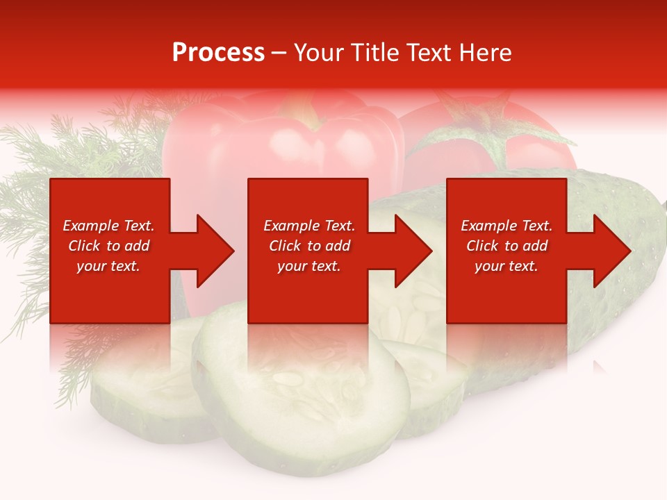 Cucumber Vegetarian Herb PowerPoint Template