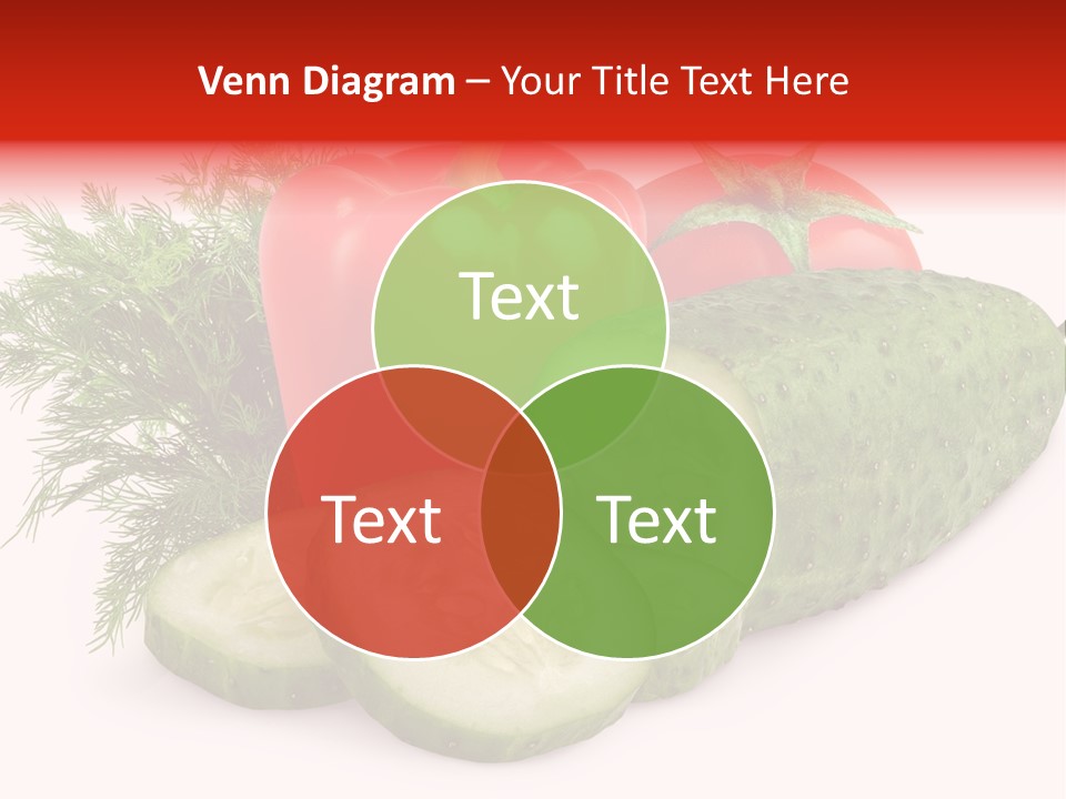 Cucumber Vegetarian Herb PowerPoint Template