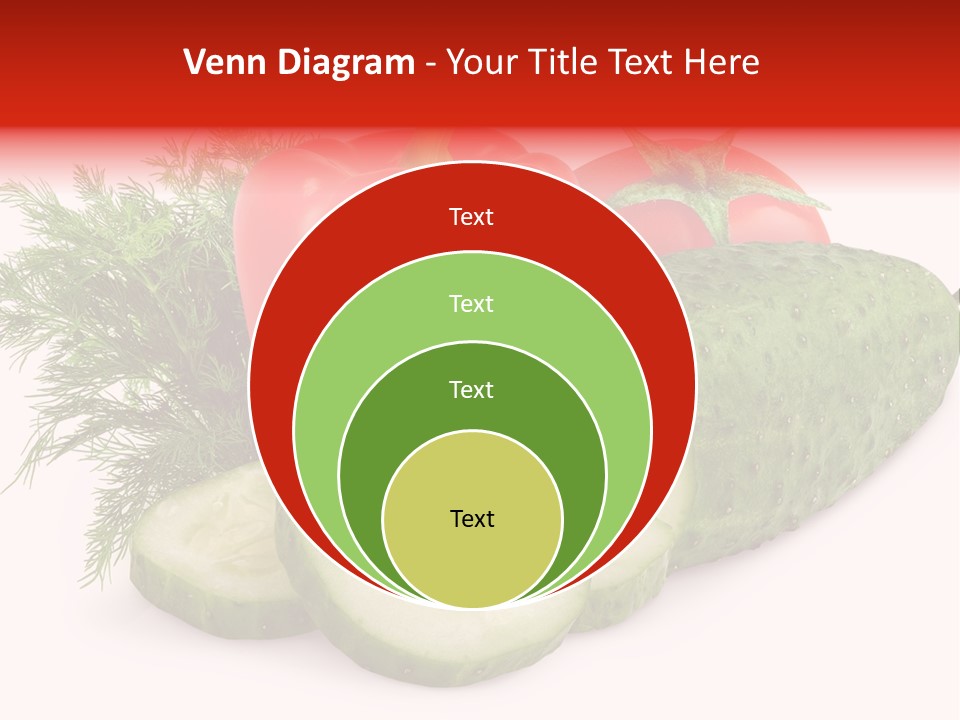 Cucumber Vegetarian Herb PowerPoint Template