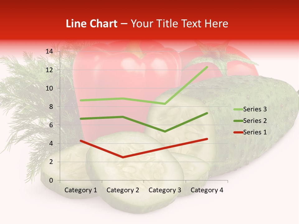 Cucumber Vegetarian Herb PowerPoint Template