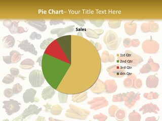 Cucumber Papaya Beans PowerPoint Template