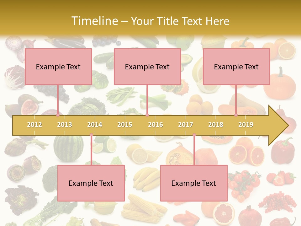 Cucumber Papaya Beans PowerPoint Template