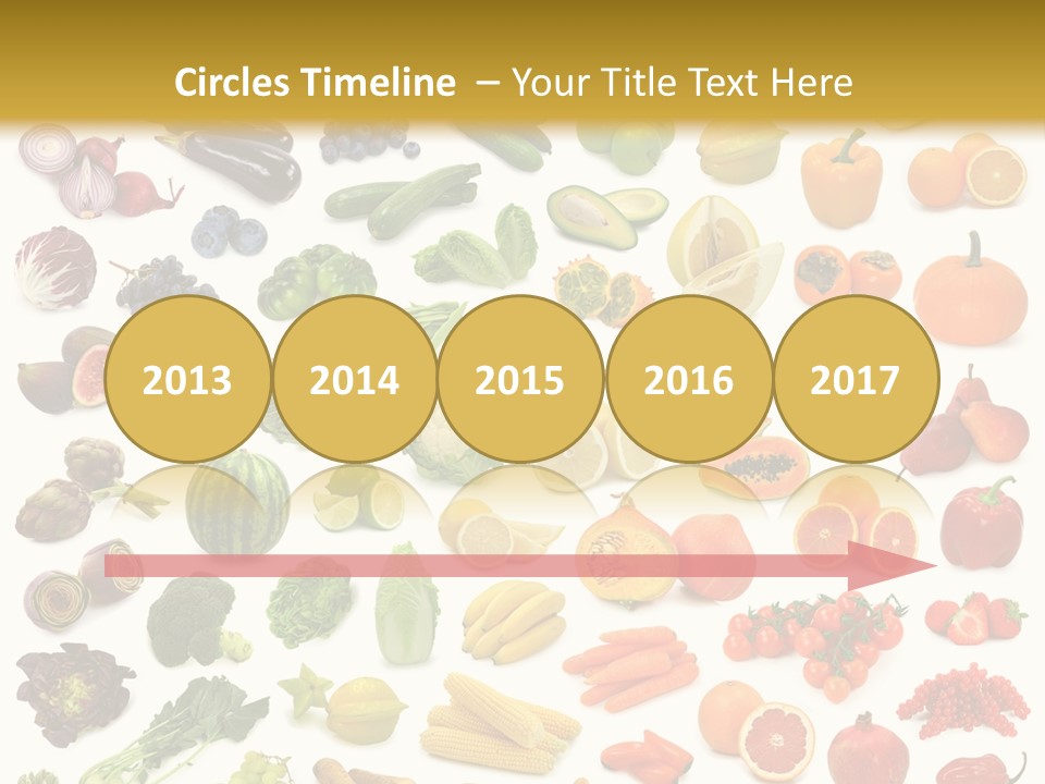 Cucumber Papaya Beans PowerPoint Template