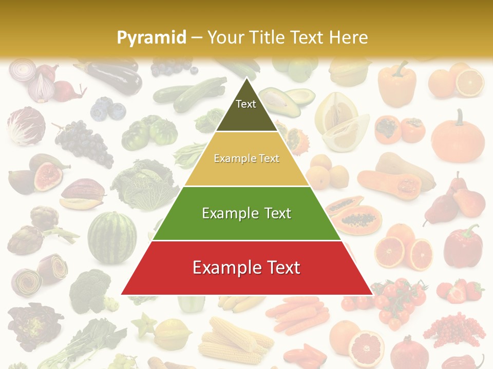 Cucumber Papaya Beans PowerPoint Template