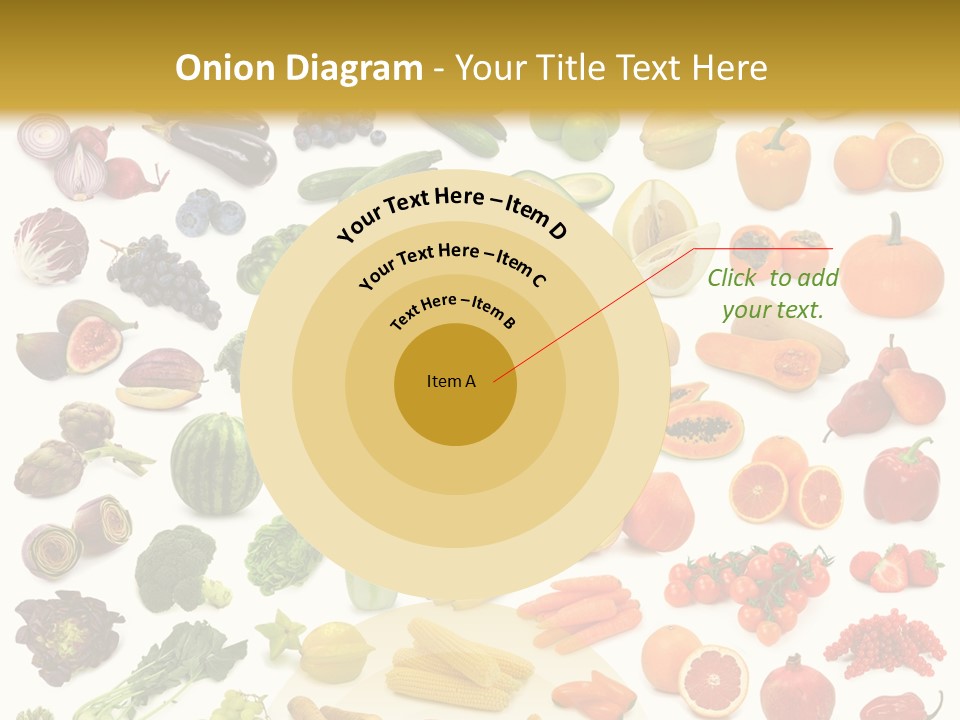 Cucumber Papaya Beans PowerPoint Template
