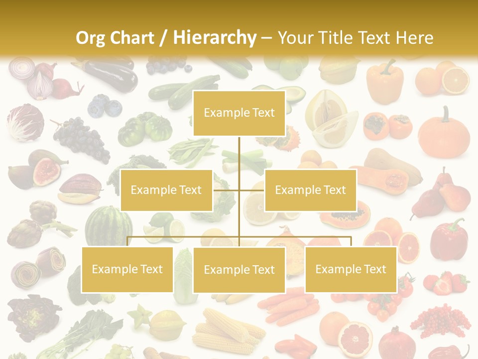 Cucumber Papaya Beans PowerPoint Template