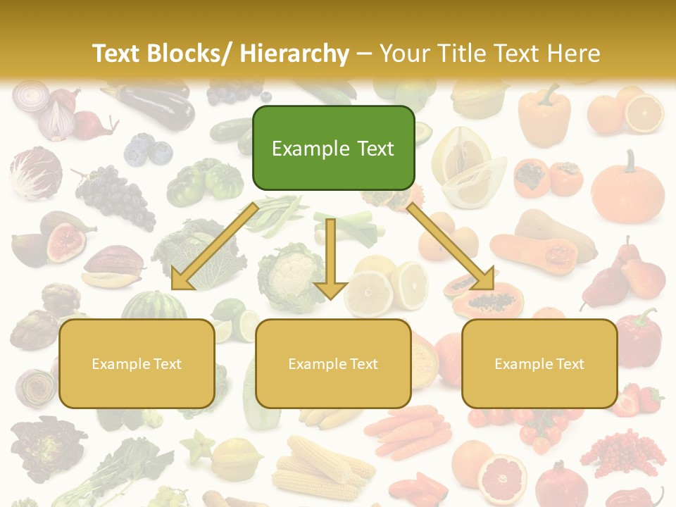 Cucumber Papaya Beans PowerPoint Template