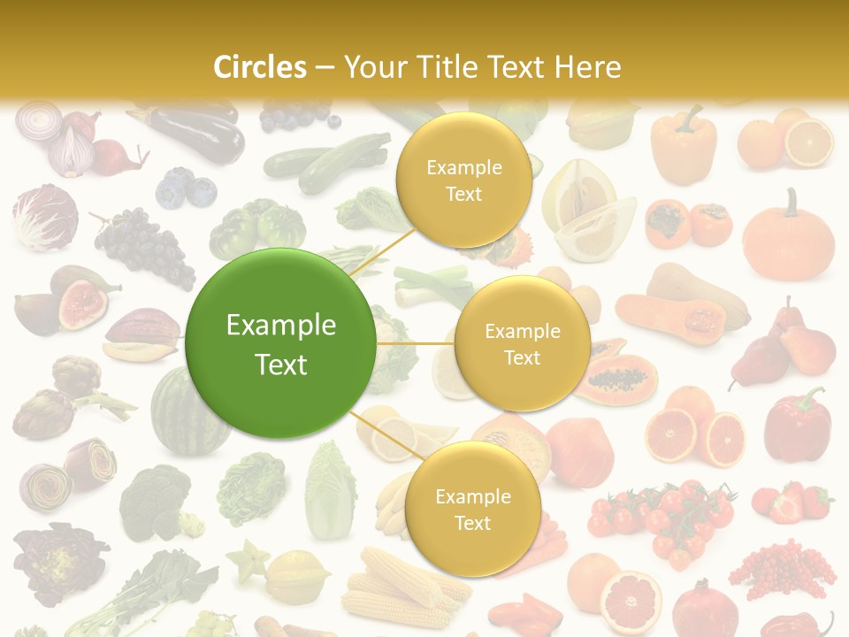 Cucumber Papaya Beans PowerPoint Template