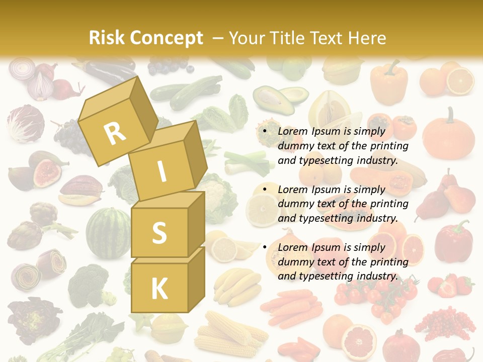 Cucumber Papaya Beans PowerPoint Template