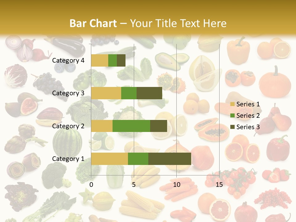 Cucumber Papaya Beans PowerPoint Template