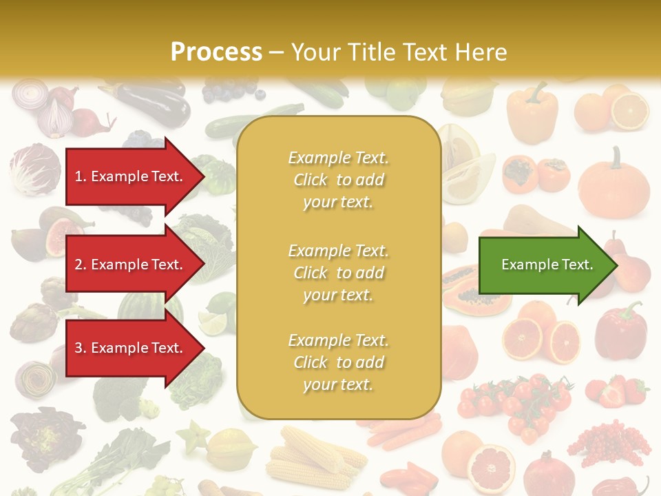 Cucumber Papaya Beans PowerPoint Template