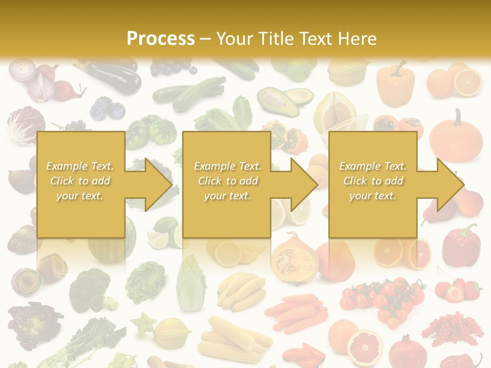 Cucumber Papaya Beans PowerPoint Template