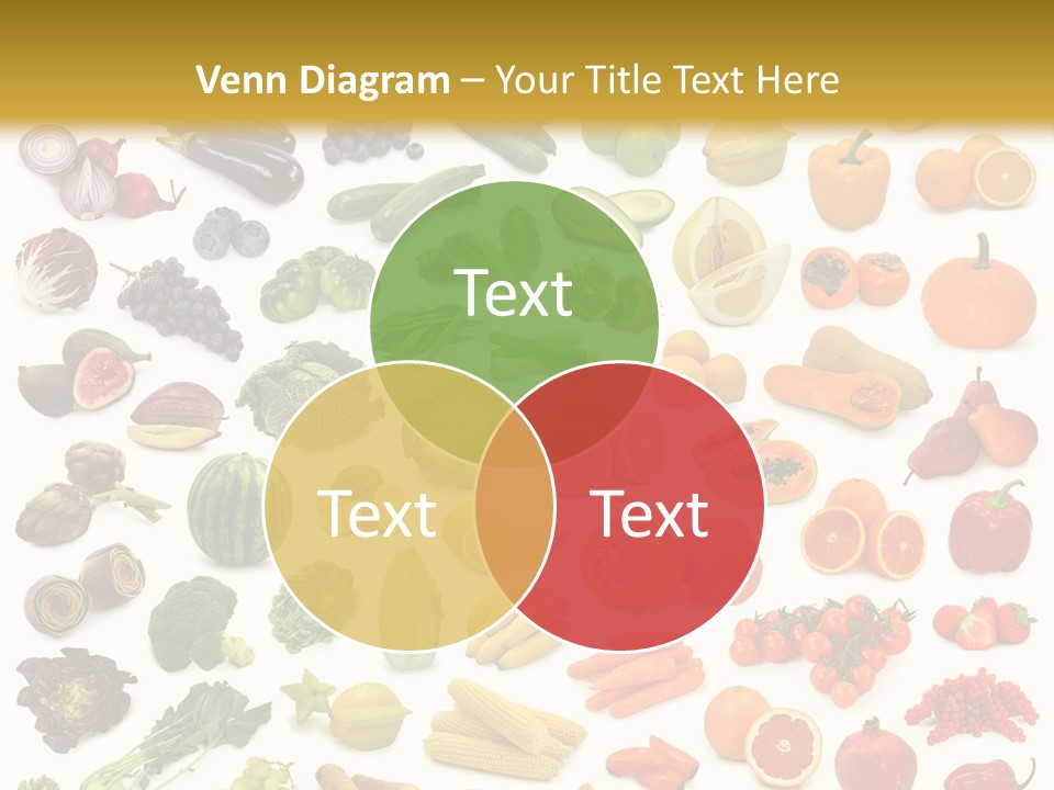 Cucumber Papaya Beans PowerPoint Template