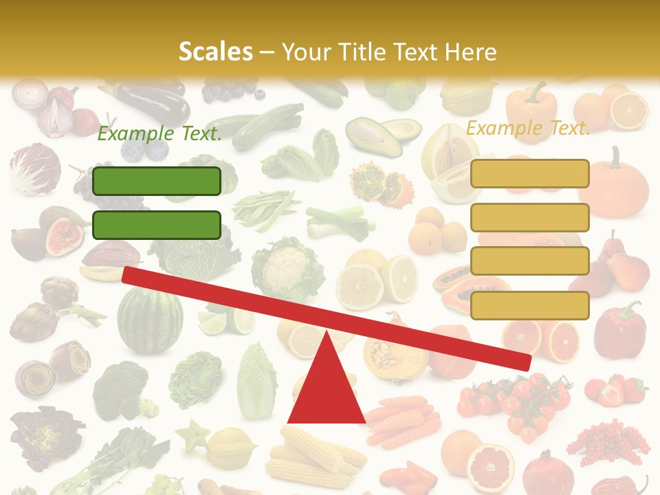 Cucumber Papaya Beans PowerPoint Template