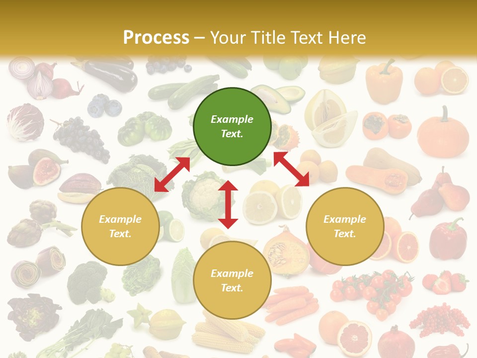 Cucumber Papaya Beans PowerPoint Template