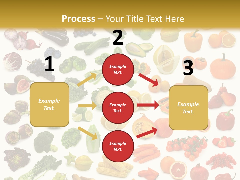 Cucumber Papaya Beans PowerPoint Template