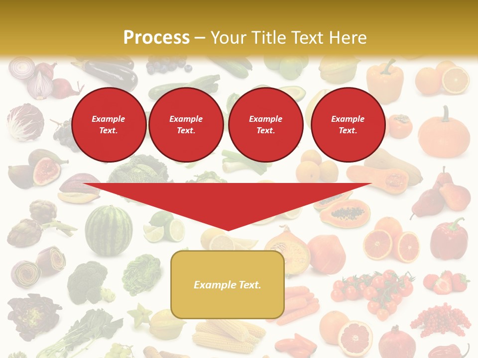 Cucumber Papaya Beans PowerPoint Template