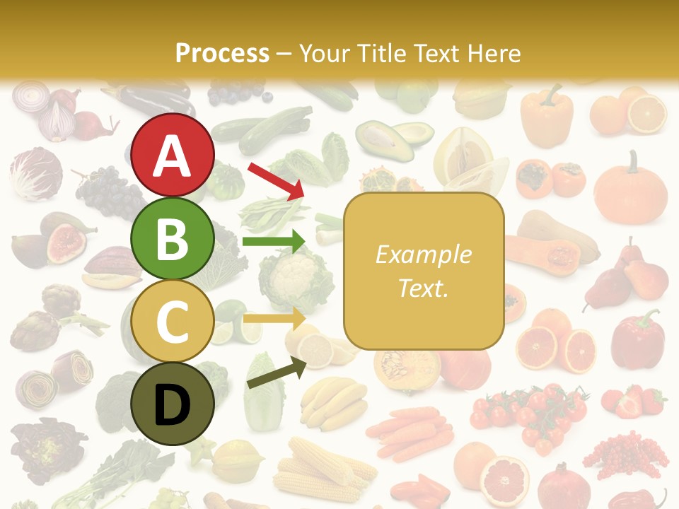 Cucumber Papaya Beans PowerPoint Template