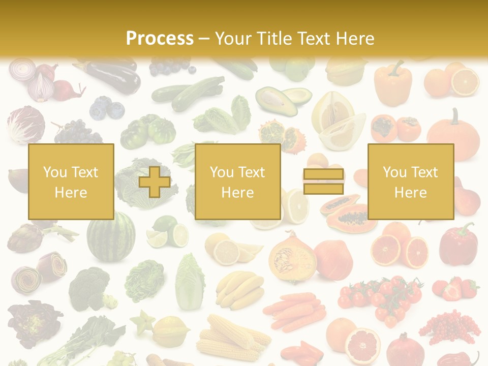 Cucumber Papaya Beans PowerPoint Template