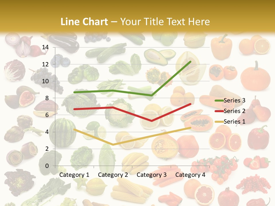 Cucumber Papaya Beans PowerPoint Template