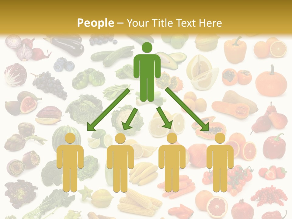 Cucumber Papaya Beans PowerPoint Template