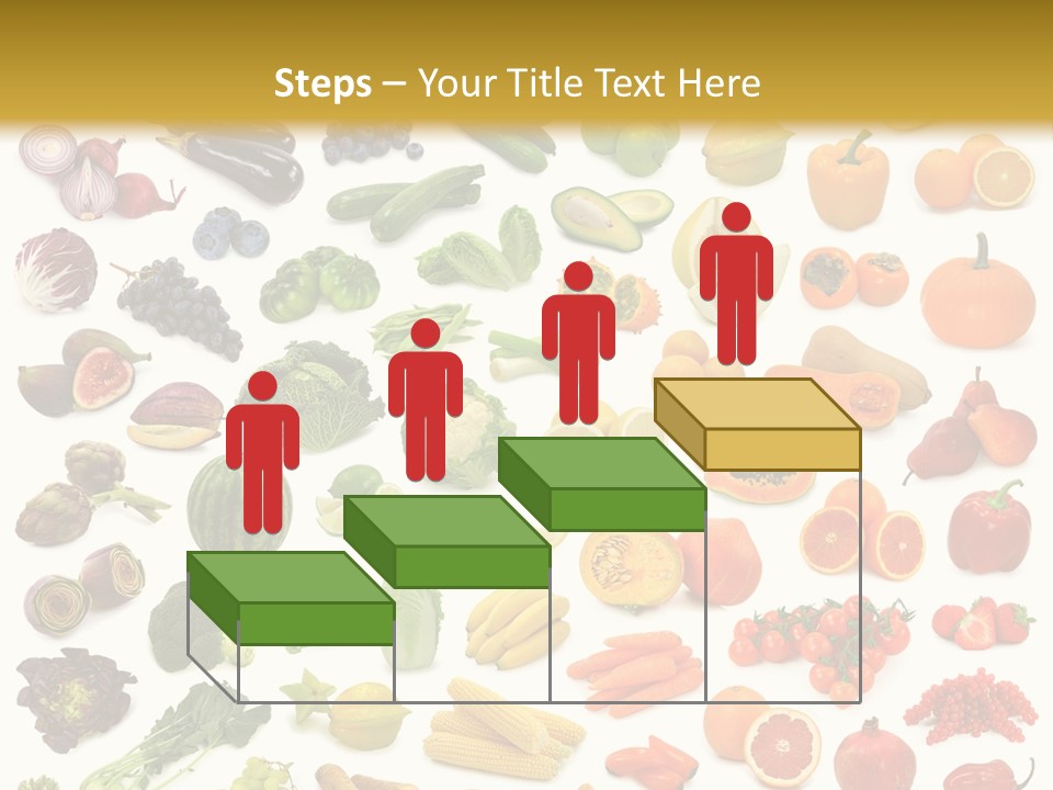 Cucumber Papaya Beans PowerPoint Template