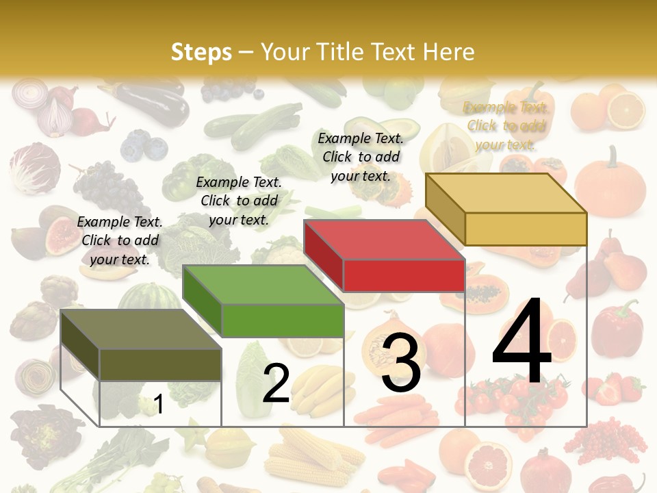 Cucumber Papaya Beans PowerPoint Template