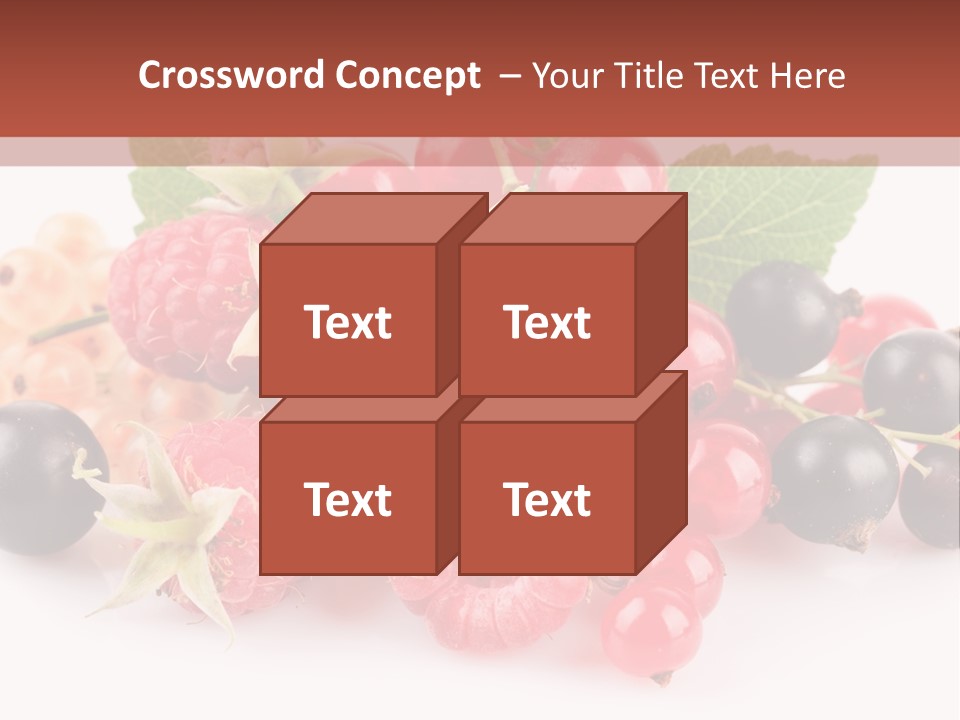 Isolated Background Red PowerPoint Template