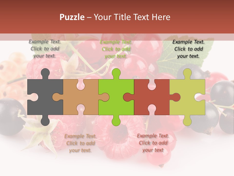 Isolated Background Red PowerPoint Template