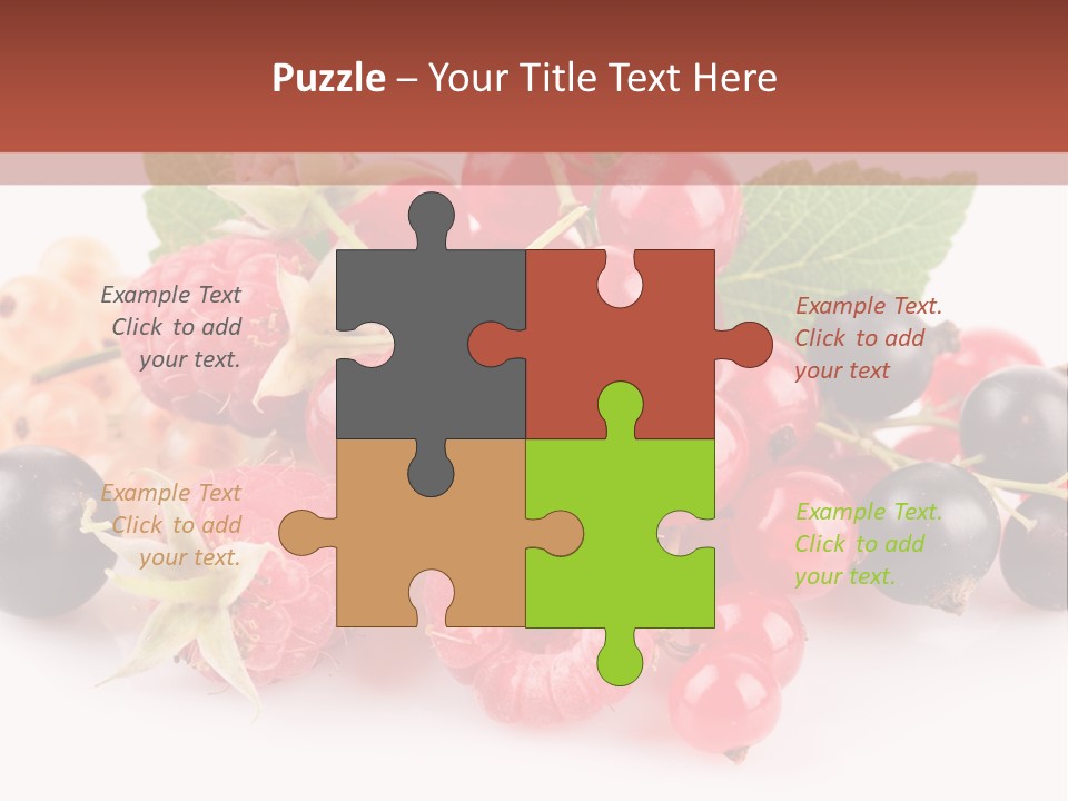 Isolated Background Red PowerPoint Template