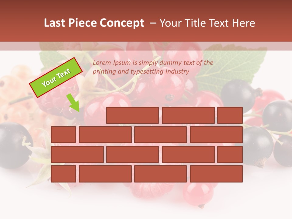 Isolated Background Red PowerPoint Template