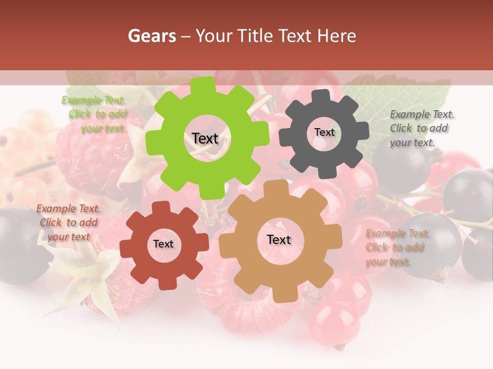 Isolated Background Red PowerPoint Template