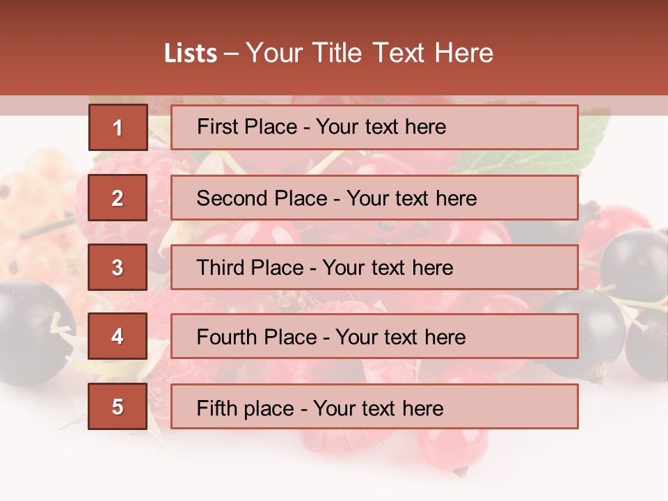 Isolated Background Red PowerPoint Template