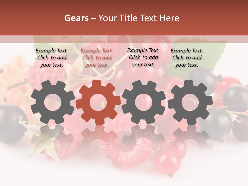 Isolated Background Red PowerPoint Template