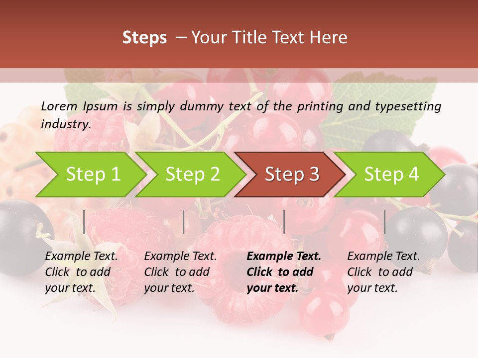 Isolated Background Red PowerPoint Template