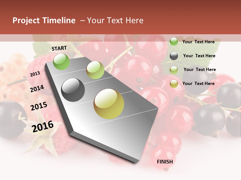 Isolated Background Red PowerPoint Template