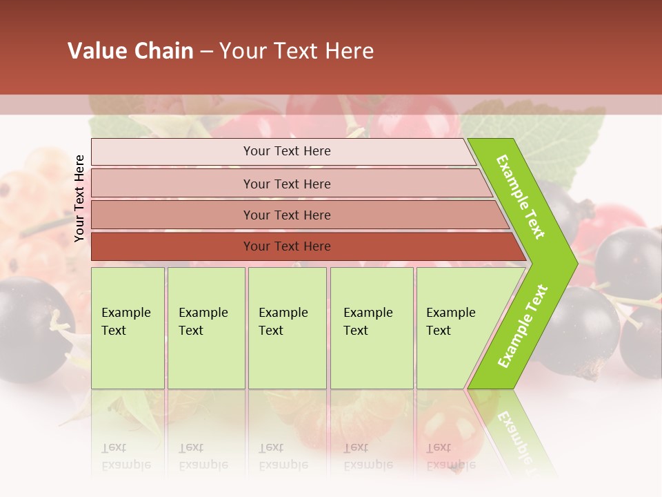 Isolated Background Red PowerPoint Template