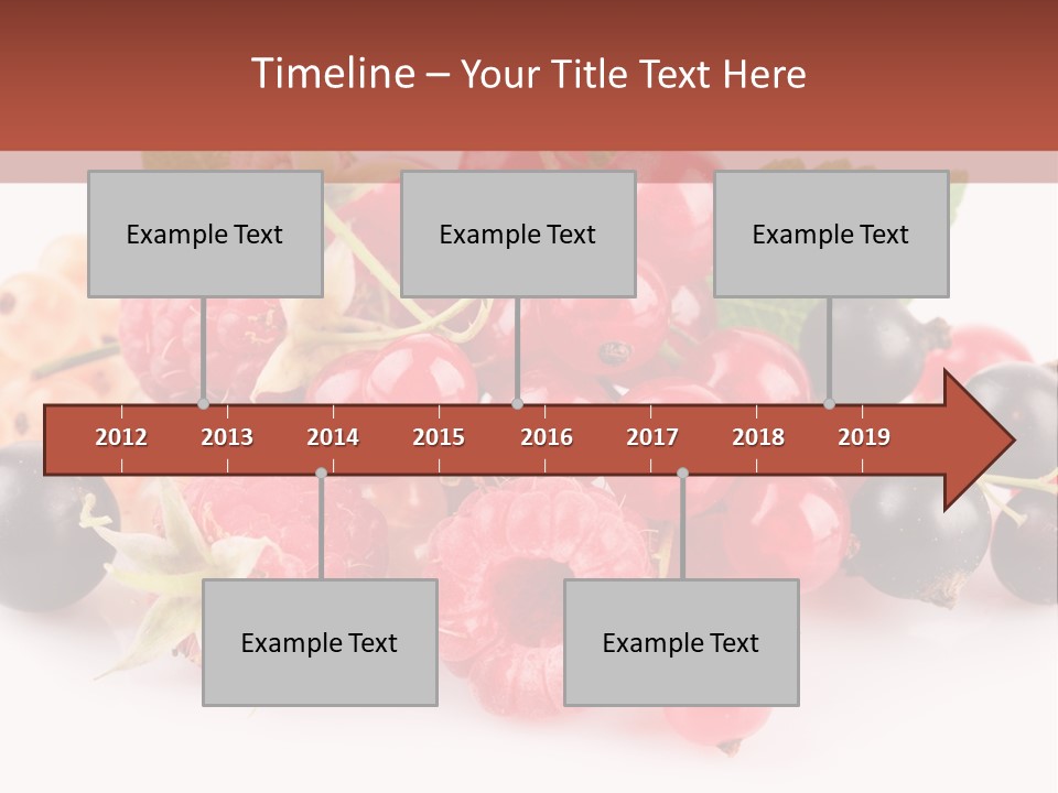 Isolated Background Red PowerPoint Template